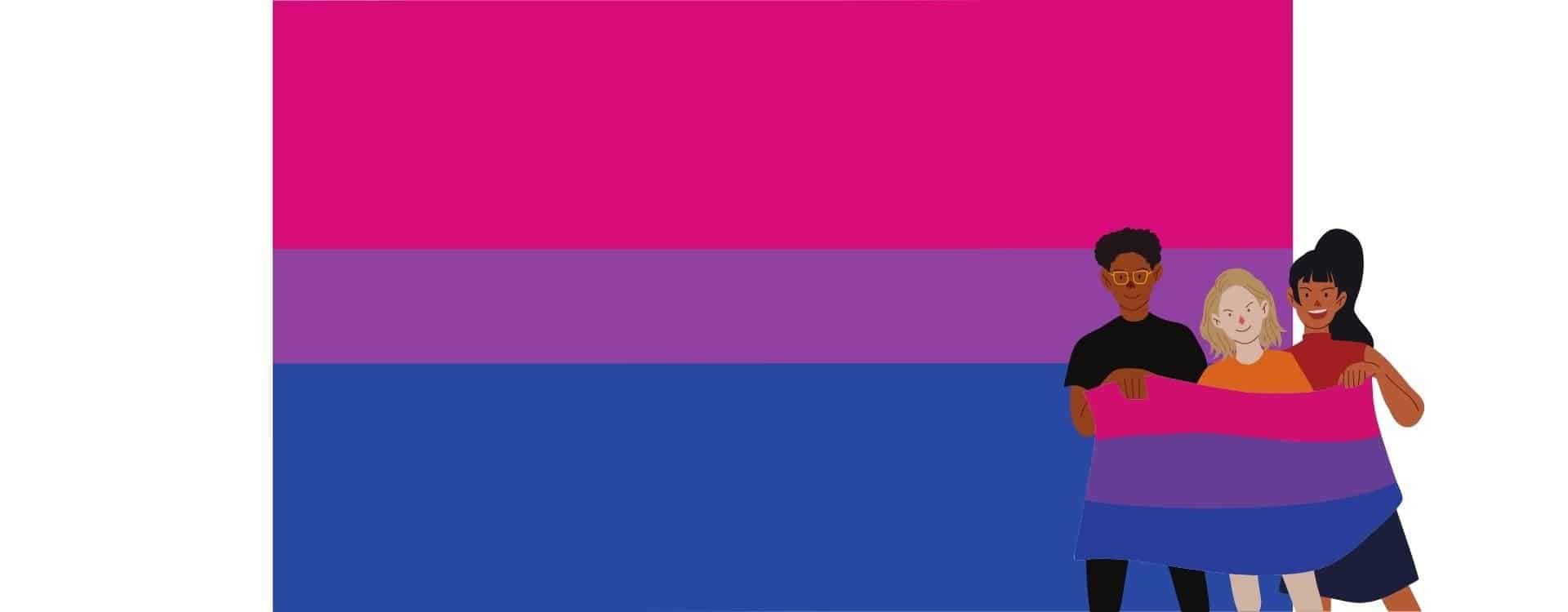 Bisexual - the LGBT flag